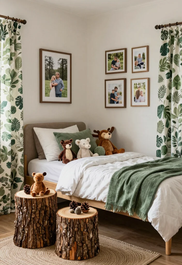 10 Boys Hunting Bedroom Ideas with Rustic Themes 9. Forest Themed Accessories 0