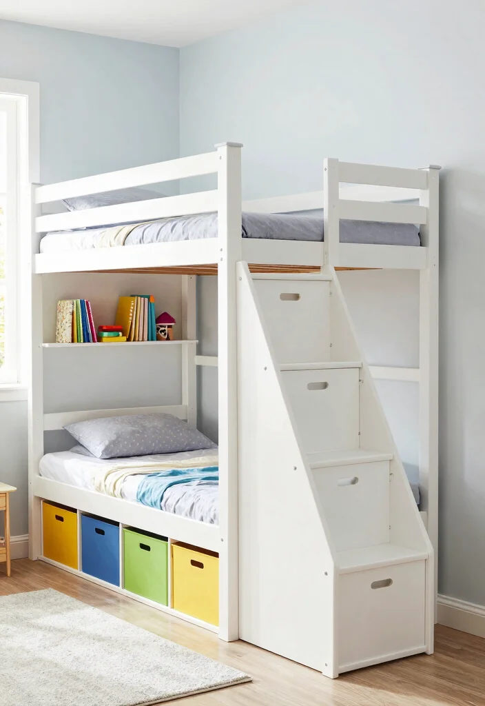 10 Bunk Bed Bedroom Ideas to Save Space 24 10 Bunk Bed Bedroom Ideas to Save Space 4. Bunk Beds with Integrated Storage 0