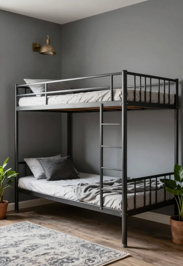 10 Bunk Bed Bedroom Ideas to Save Space 36 10 Bunk Bed Bedroom Ideas to Save Space 6. Industrial Style Bunk Beds 0