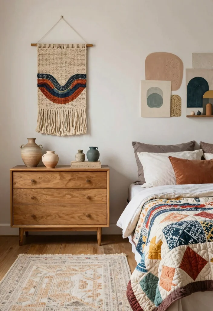 10 Christian Bedroom Ideas with Meaningful Decor 6. Handcrafted Decor 0