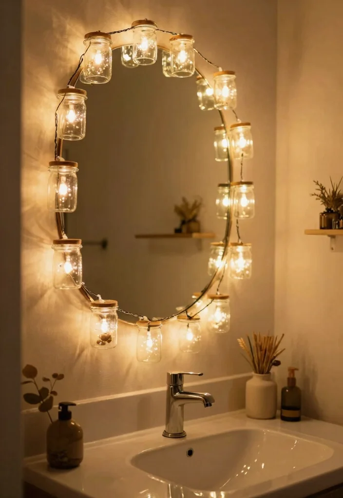 10 Christmas Bathroom Decor Ideas for Subtle Festive Touch 9. Warm Lighting 0