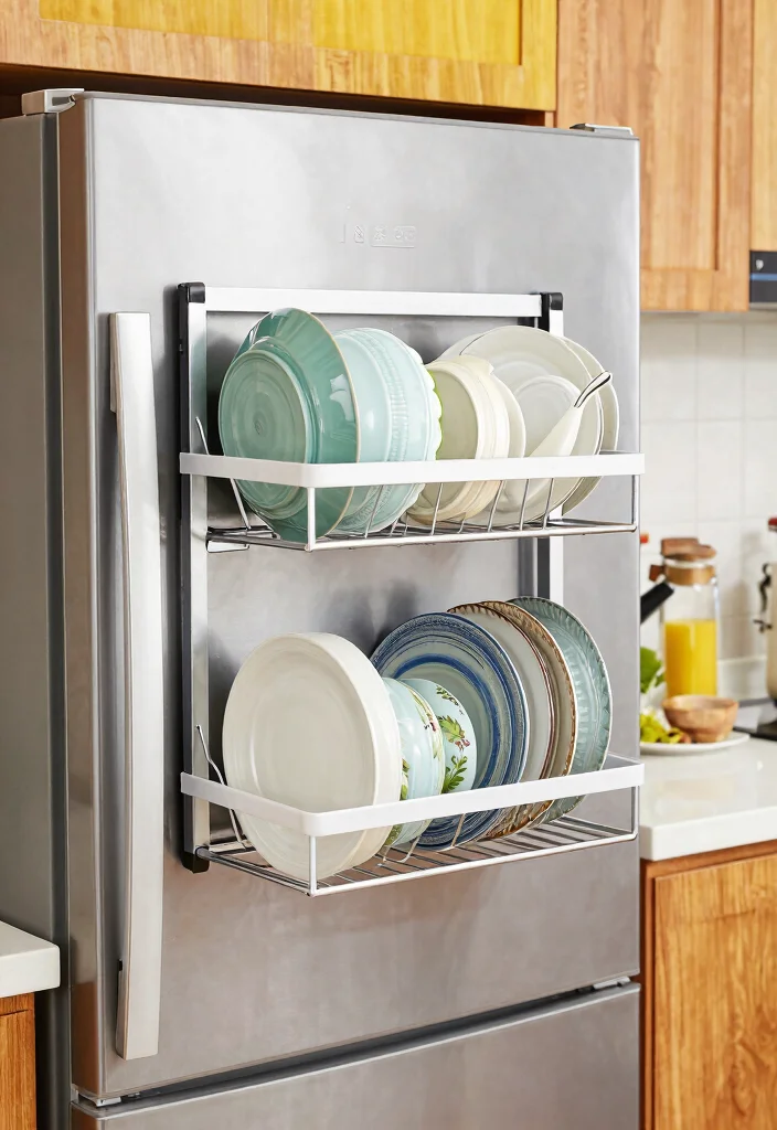 10 Kitchen Drying Rack Ideas for Daily Use 5. Magnetic Drying Rack 0