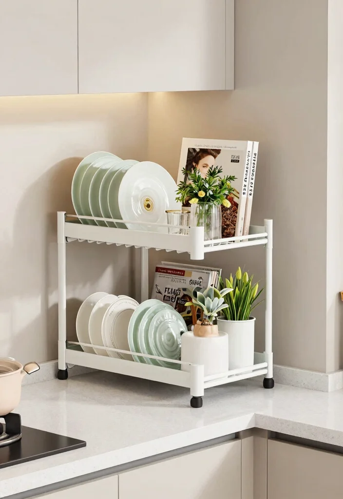 10 Kitchen Drying Rack Ideas for Daily Use 7. Multi Functional Drying Rack 0