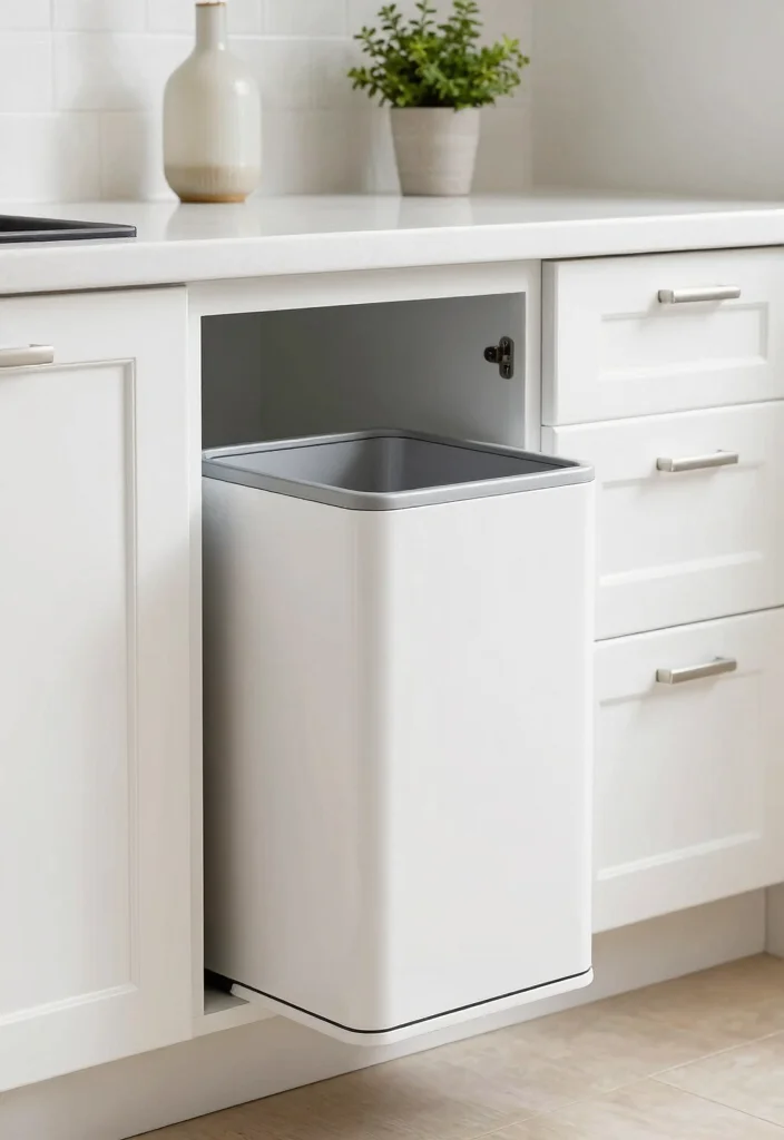 10 Kitchen Dustbin Ideas That Stay Hidden 1. Concealed Pull Out Trash Cans 0