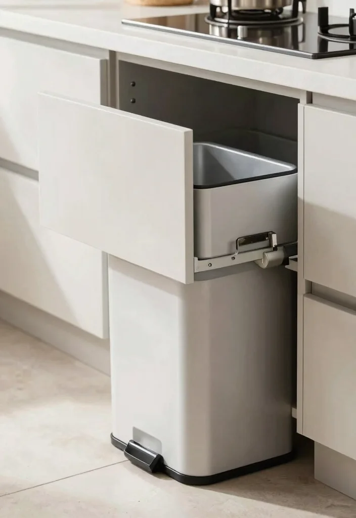 10 Kitchen Dustbin Ideas That Stay Hidden 6. Trash Can Drawers 0