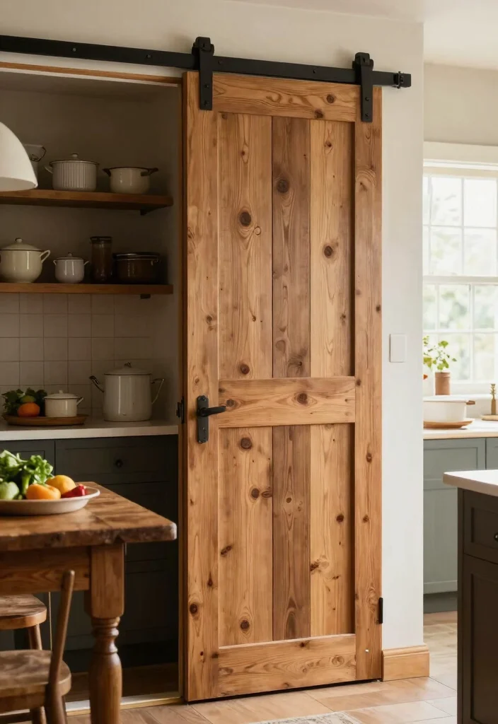 10 Kitchen Pantry Door Ideas for Style and Function 24 10 Kitchen Pantry Door Ideas for Style and Function 4. Barnwood Panel Door 0