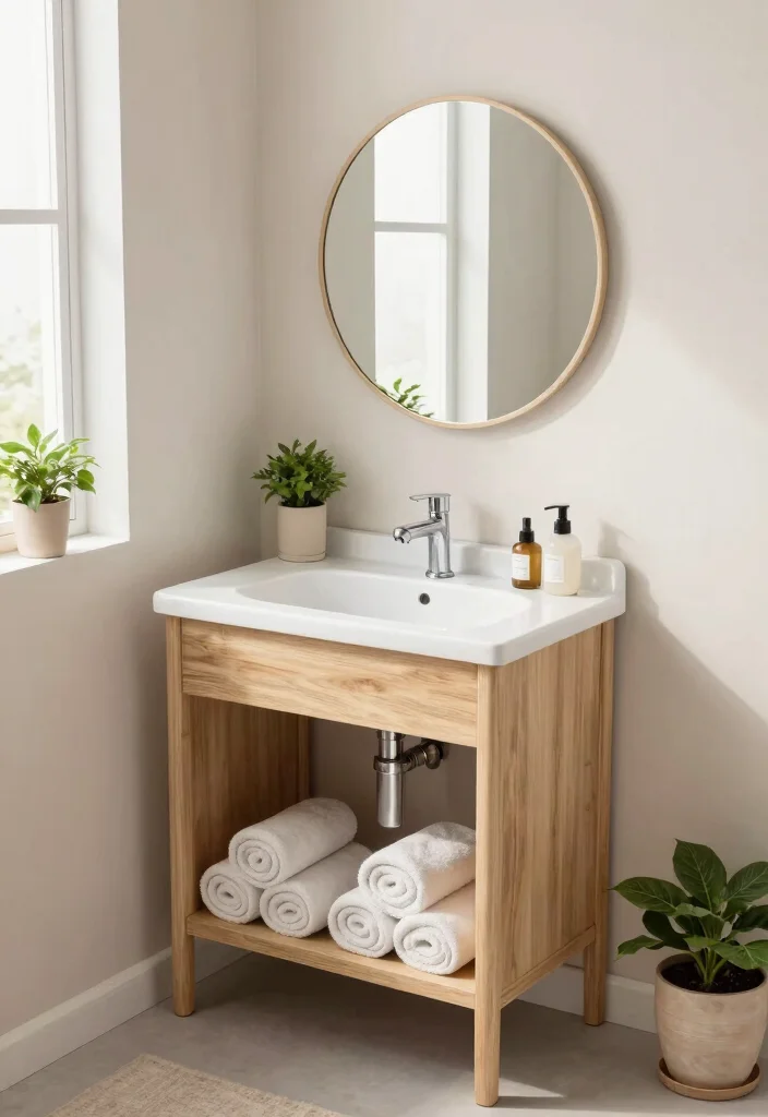 10 Mini Bathroom Ideas for Small and Tight Spaces 12 10 Mini Bathroom Ideas for Small and Tight Spaces 2. Compact Vanity Options 0