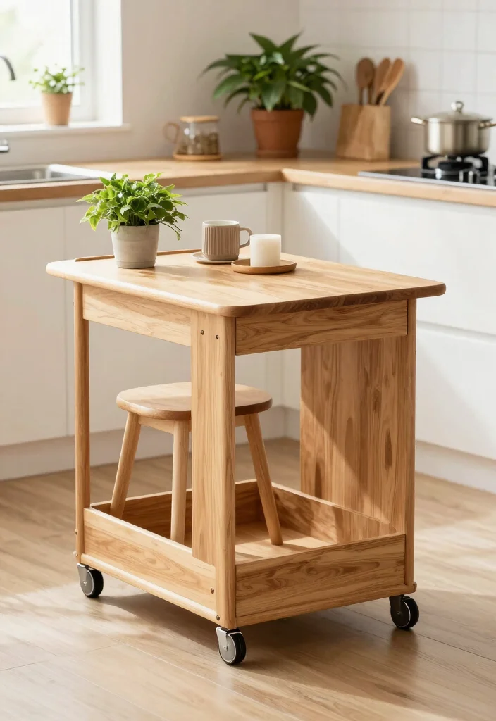 10 Simple Small Kitchen Ideas That Work Well 3. Multi Functional Furniture 0