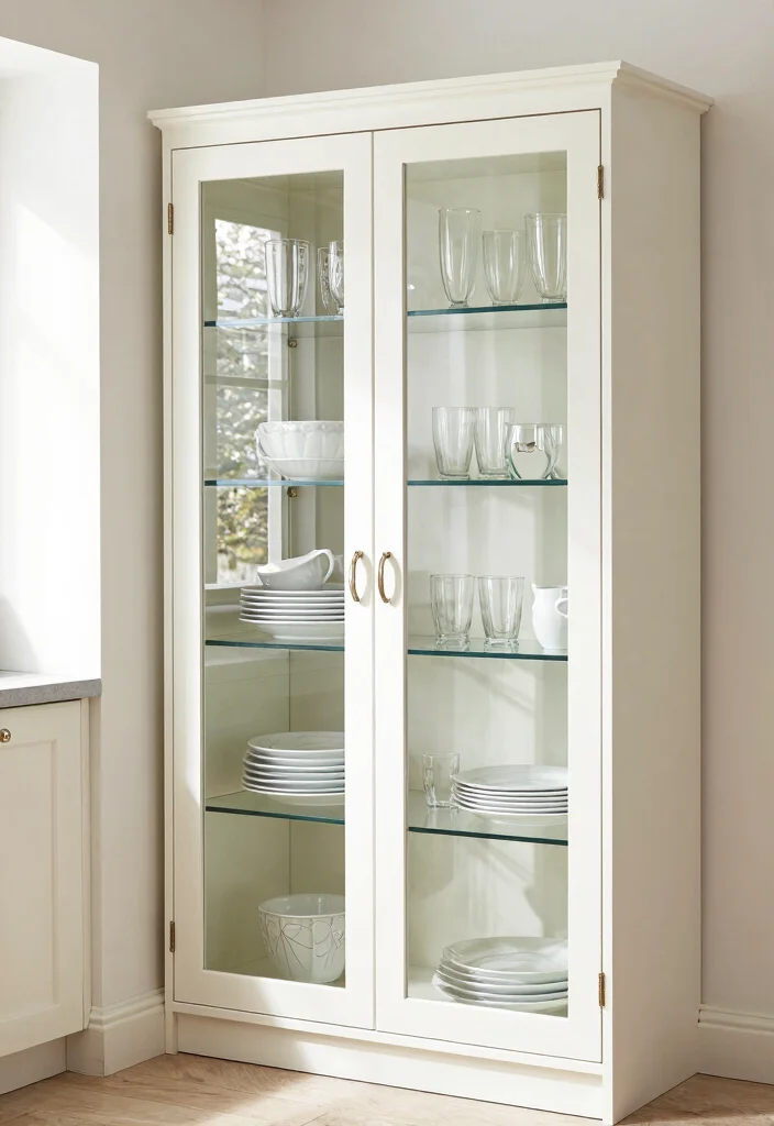 10 Simple Small Kitchen Ideas That Work Well 8. Glass Elements 0