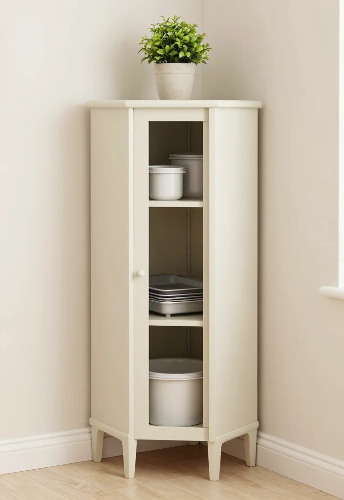 10 Small Kitchen Corner Ideas That Use Dead Space 27 10 Small Kitchen Corner Ideas That Use Dead Space 7. Narrow Cabinets Perfect for Small Spaces 0