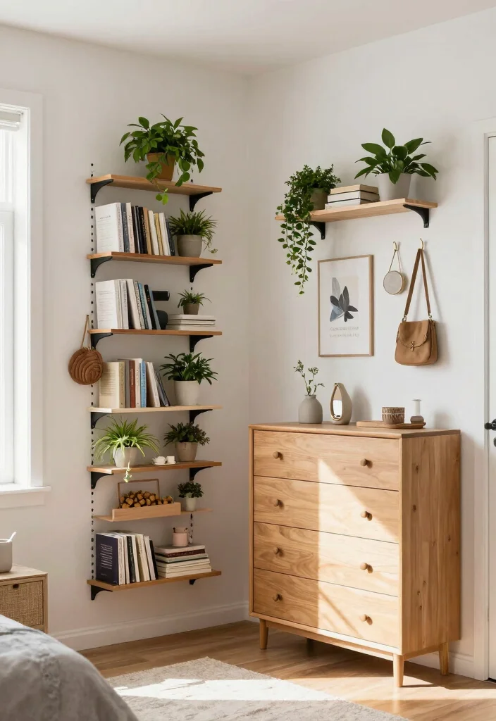 10 Small Square Bedroom Ideas with Smart Layouts 2. Vertical Storage Solutions 0