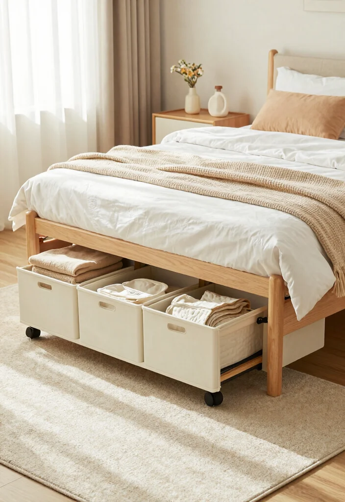 10 Small Square Bedroom Ideas with Smart Layouts 4. Under Bed Storage 0