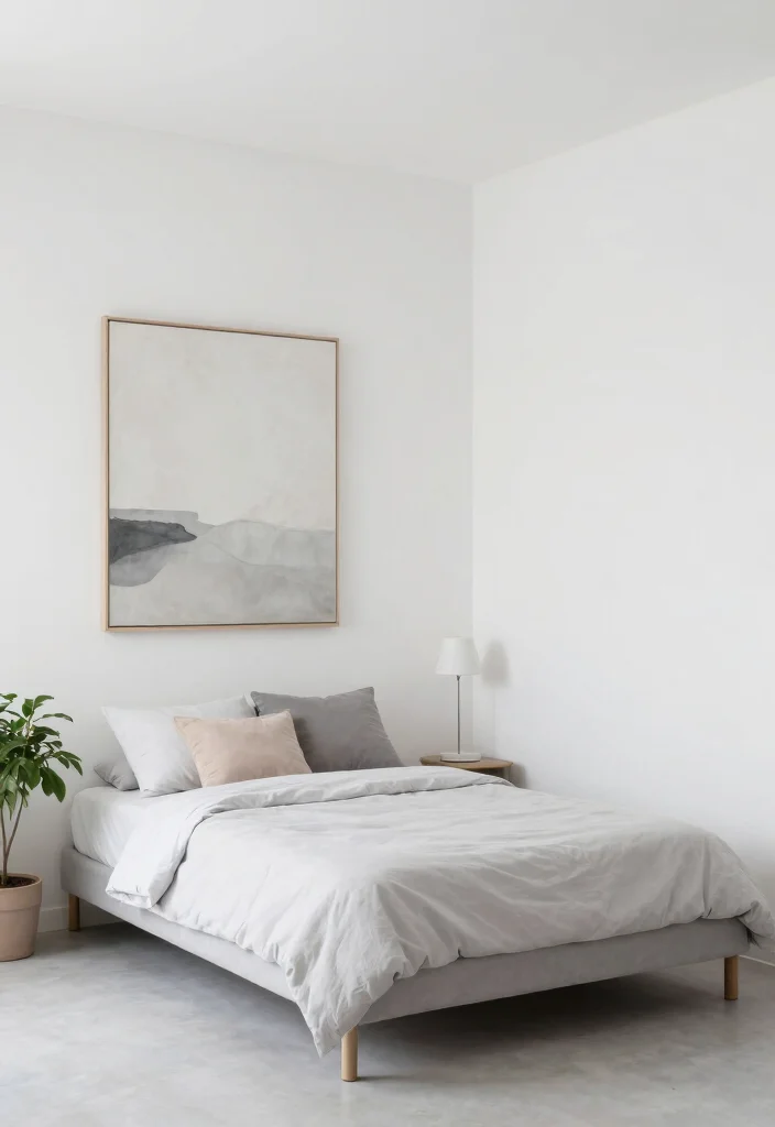 10 Small Square Bedroom Ideas with Smart Layouts 5. Minimalist Decor 0