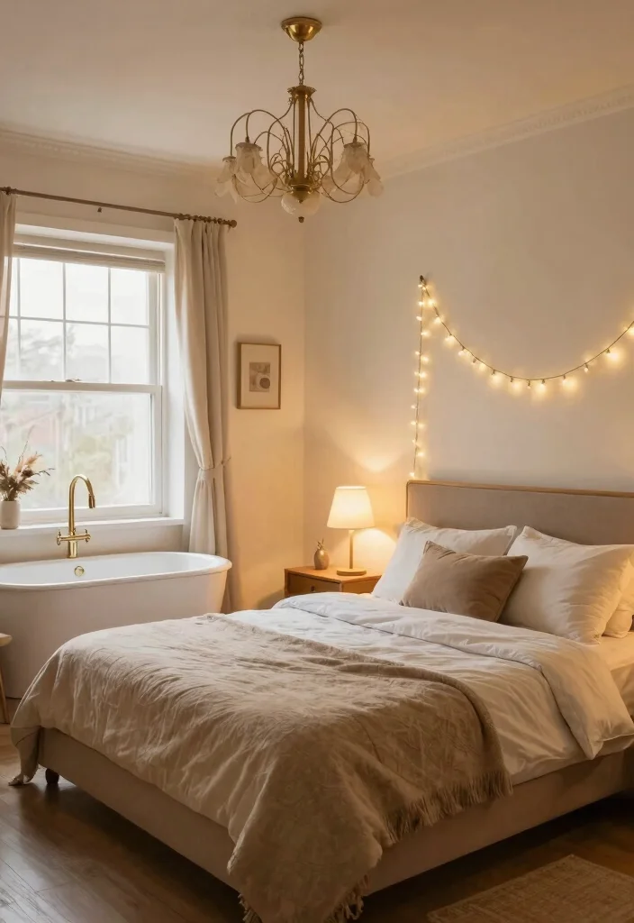 10 Small Square Bedroom Ideas with Smart Layouts 6. Creative Lighting 0