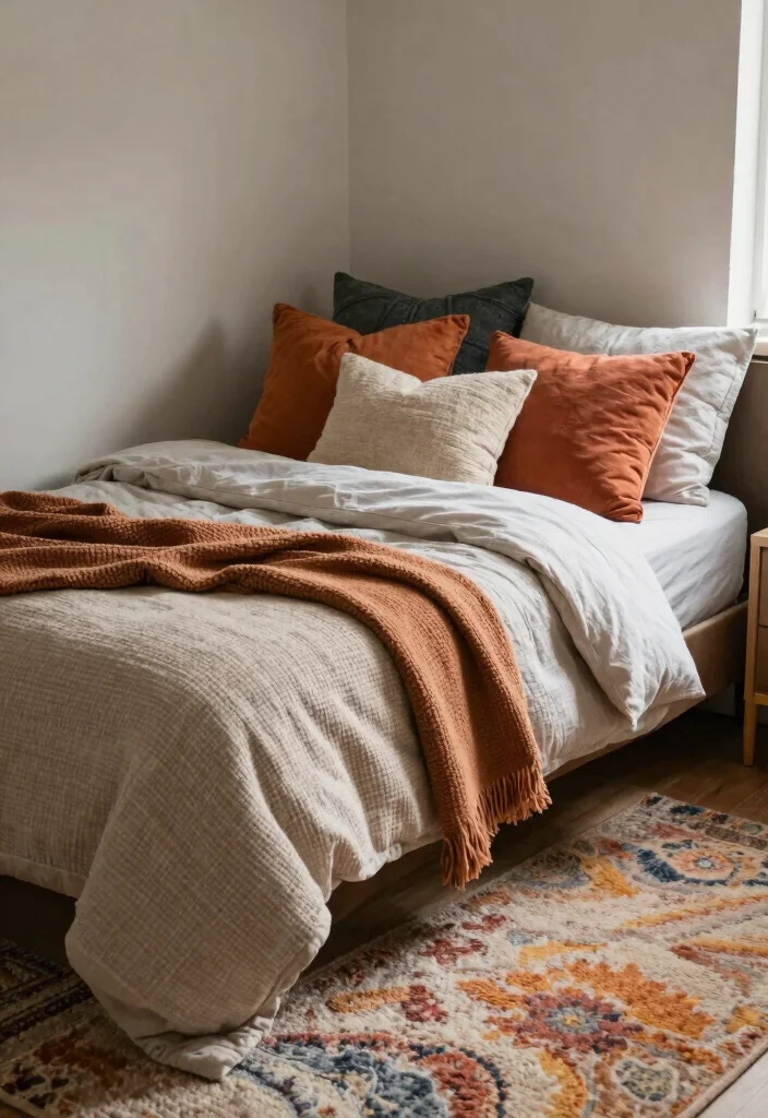 10 Small Square Bedroom Ideas with Smart Layouts 9. Cozy Textiles 0