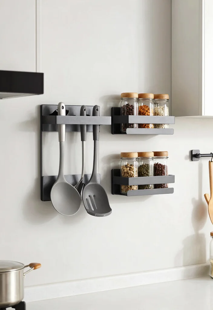 10 Small Studio Kitchen Ideas with Smart Layouts 36 10 Small Studio Kitchen Ideas with Smart Layouts 6. Utilize Magnetic Storage 0