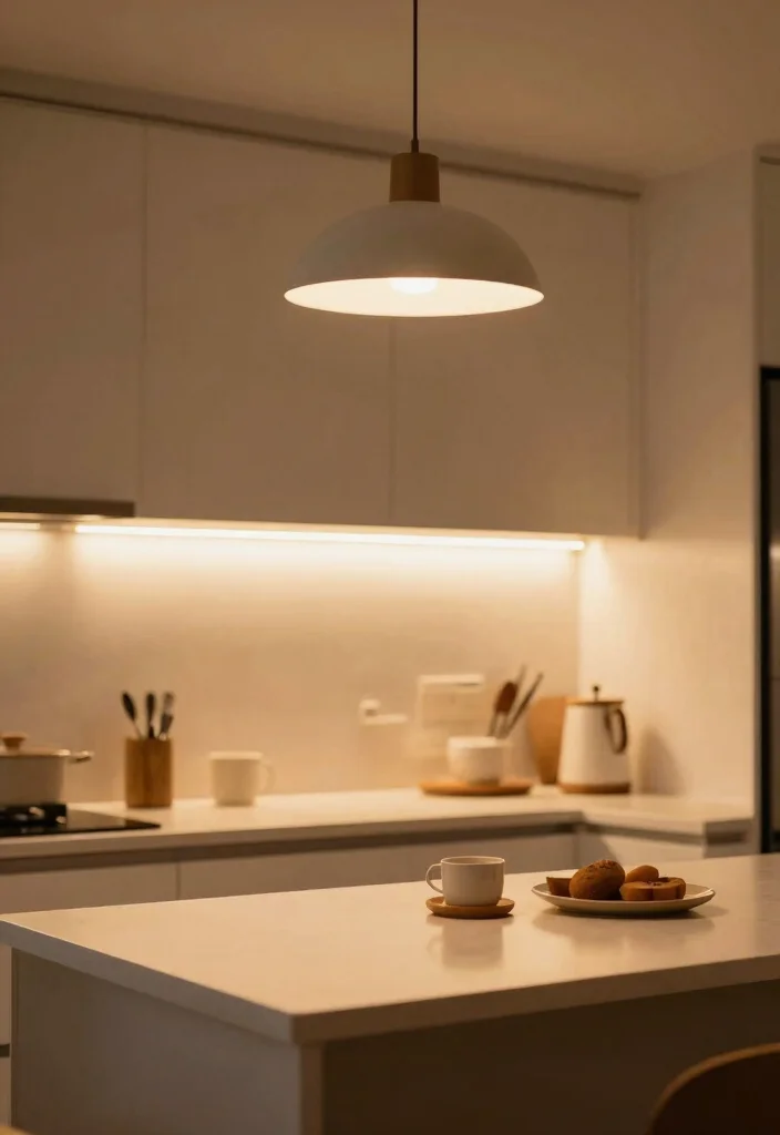 10 Small Studio Kitchen Ideas with Smart Layouts 47 10 Small Studio Kitchen Ideas with Smart Layouts 7. Smart Lighting Solutions 0