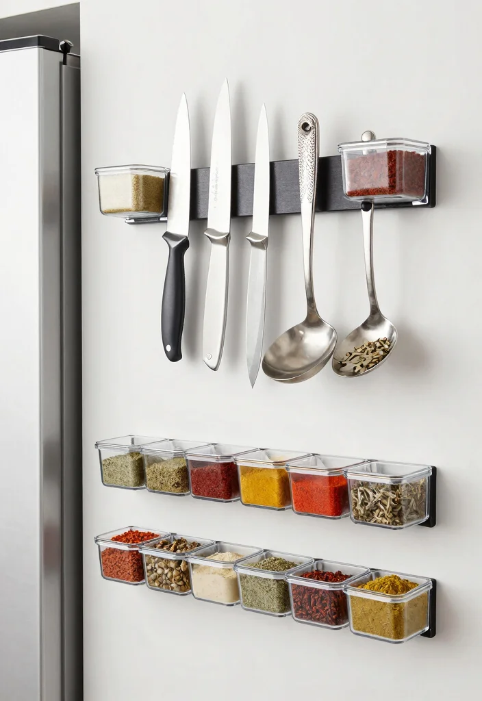 10 Tiny Kitchen Ideas on a Realistic Budget 7. Invest in Magnetic Organizers 0