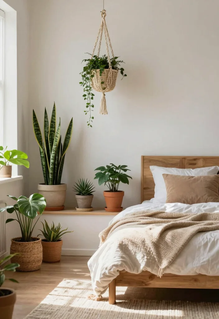 12 Airbnb Bedroom Ideas Guests Love Booking 2. Lush Greenery Accents 0