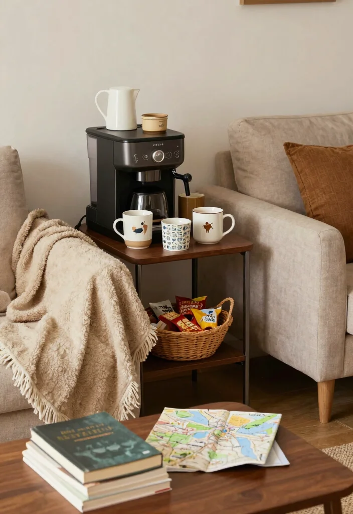 12 Airbnb Living Room Ideas Guests Remember 12. Thoughtful Guest Amenities 0