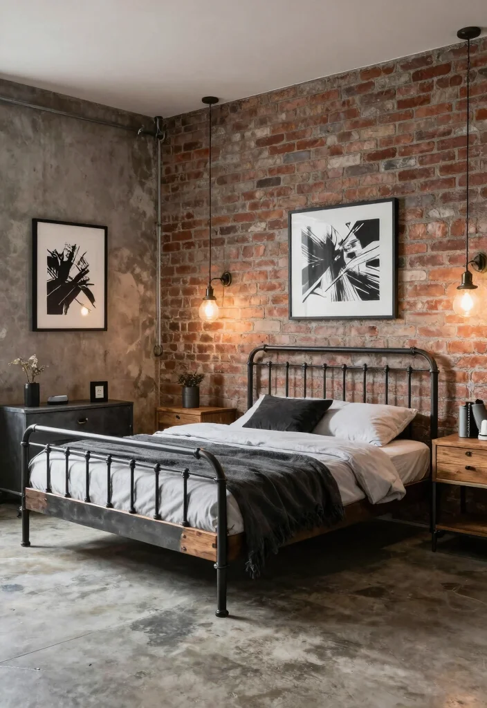 12 Bedroom Set Ideas for a Coordinated Look 37 12 Bedroom Set Ideas for a Coordinated Look 7. Industrial Edge 0