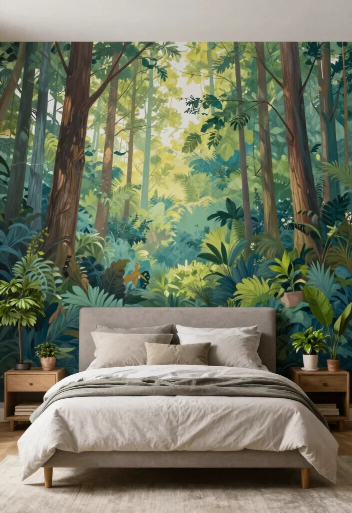 12 Bedroom Wallpaper Ideas to Add Instant Personality 40 12 Bedroom Wallpaper Ideas to Add Instant Personality 10. Mural Wallpaper for a Dramatic Impact 0