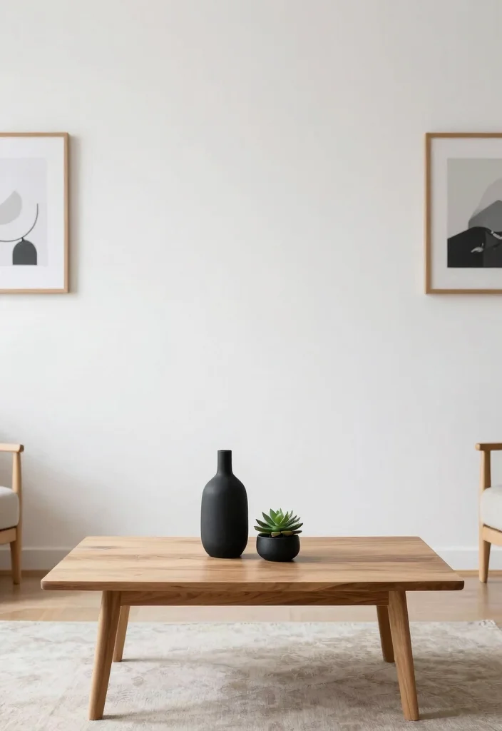 12 Black Living Room Decor Ideas with Modern Edge 5. Minimalist Decor Accents 0