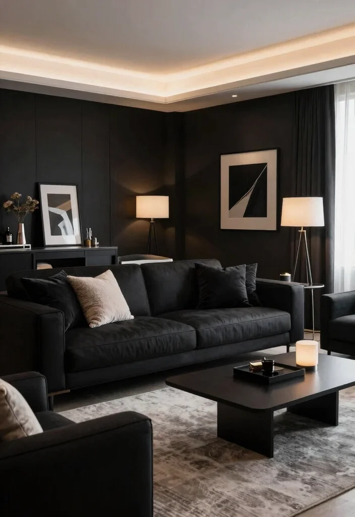 12 Black Living Room Decor Ideas with Modern Edge Conclusion 0