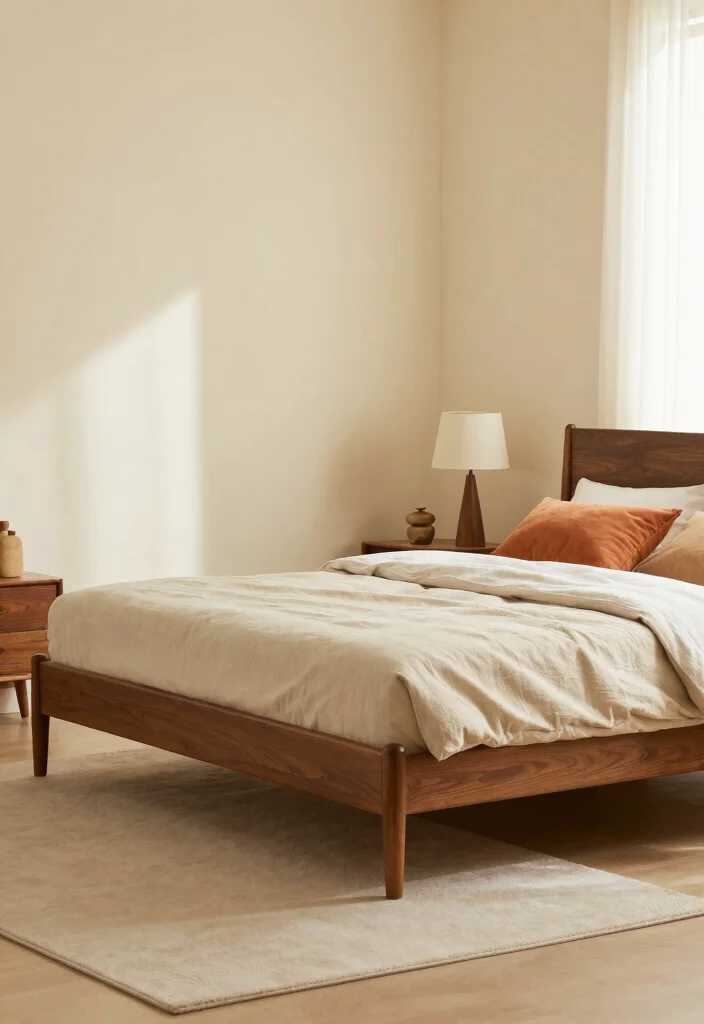 12 Brown Bed Frame Bedroom Ideas for Warm Styling 9. Choose Warm Color Palettes 0