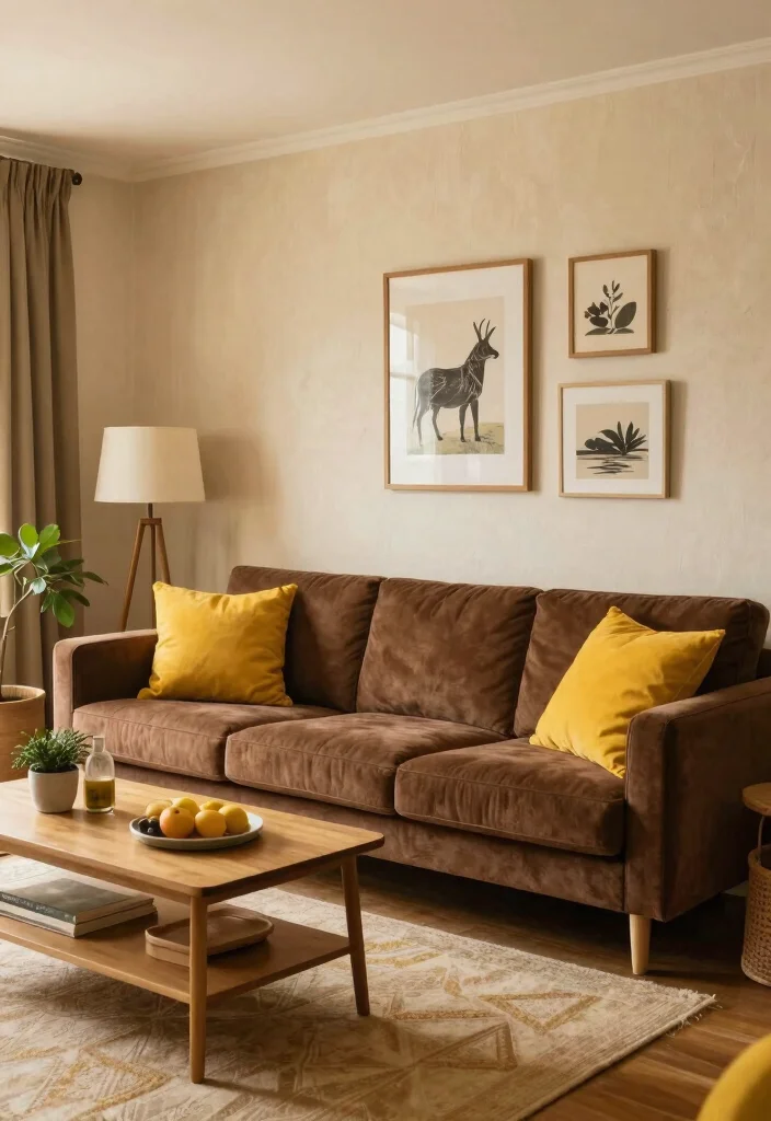 12 Brown and Yellow Living Room Ideas with Warm Energy Conclusion 0