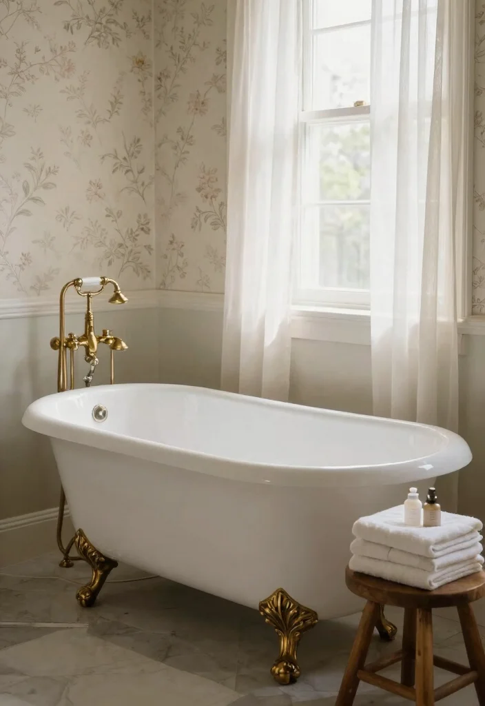 12 Classic Bathroom Ideas with Timeless Appeal 1. Clawfoot Bathtubs A Luxurious Centerpiece 0