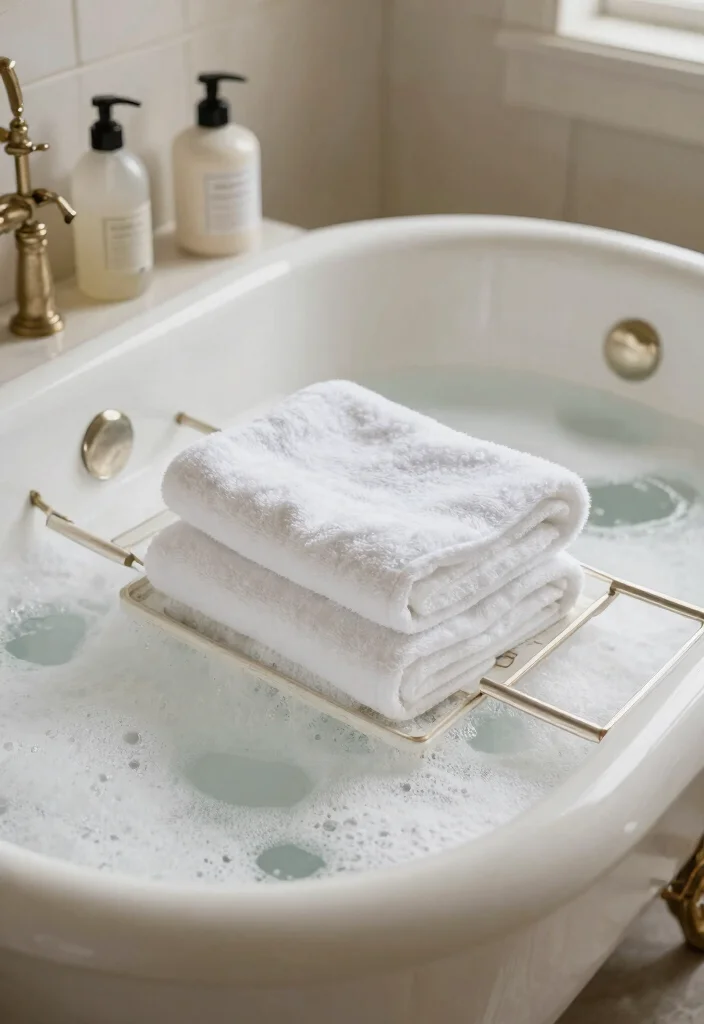 12 Classic Bathroom Ideas with Timeless Appeal 10. Elegant Bathtime Essentials The Accessories You Need 0