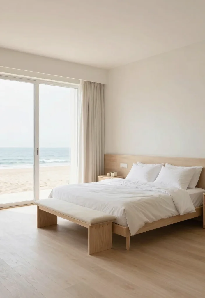 12 Coastal Beach Bedroom Ideas with Relaxed Style 10. Open Layout 0
