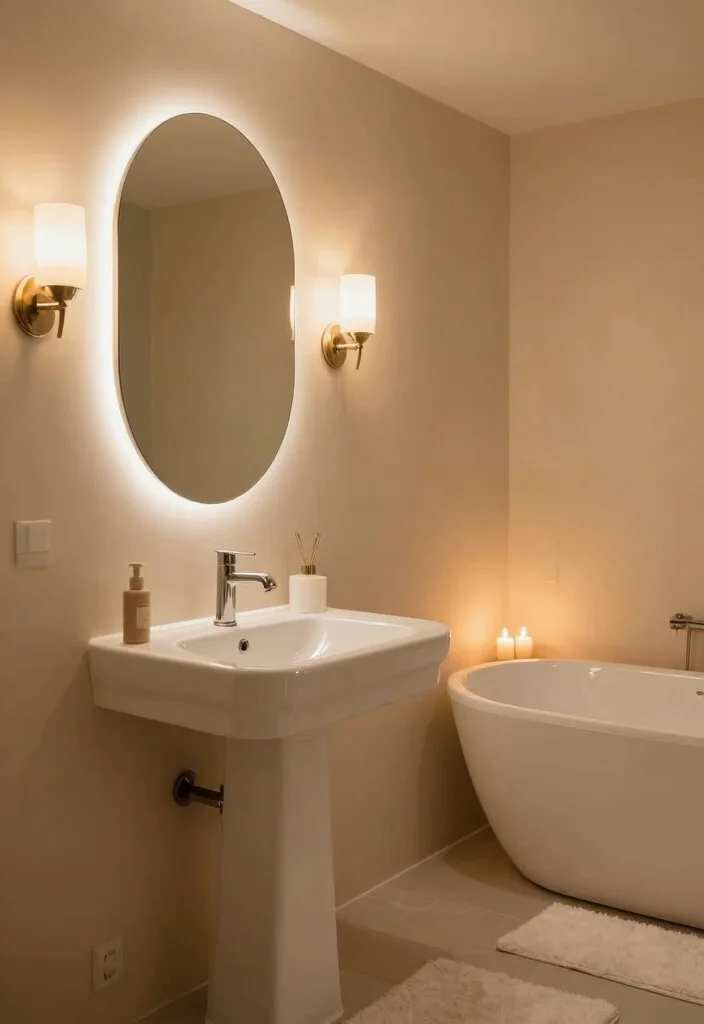 12 Cozy Bathroom Ideas for a Warm Inviting Feel 1. Soft Warm Lighting 0