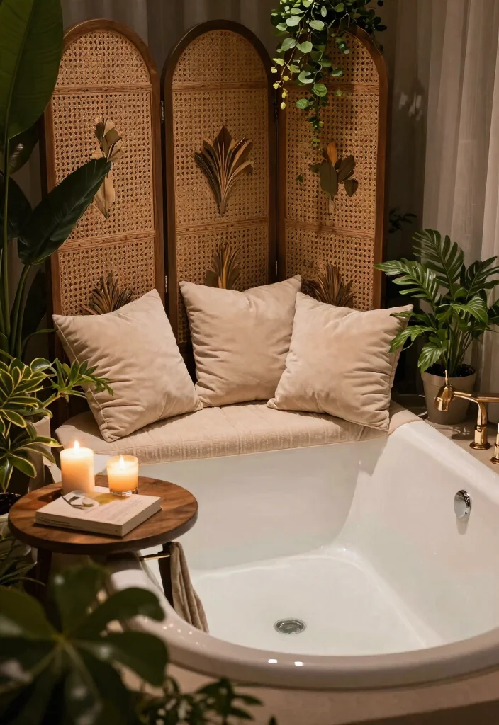 12 Cozy Bathroom Ideas for a Warm Inviting Feel 11. Inviting Bathtub Nook 0