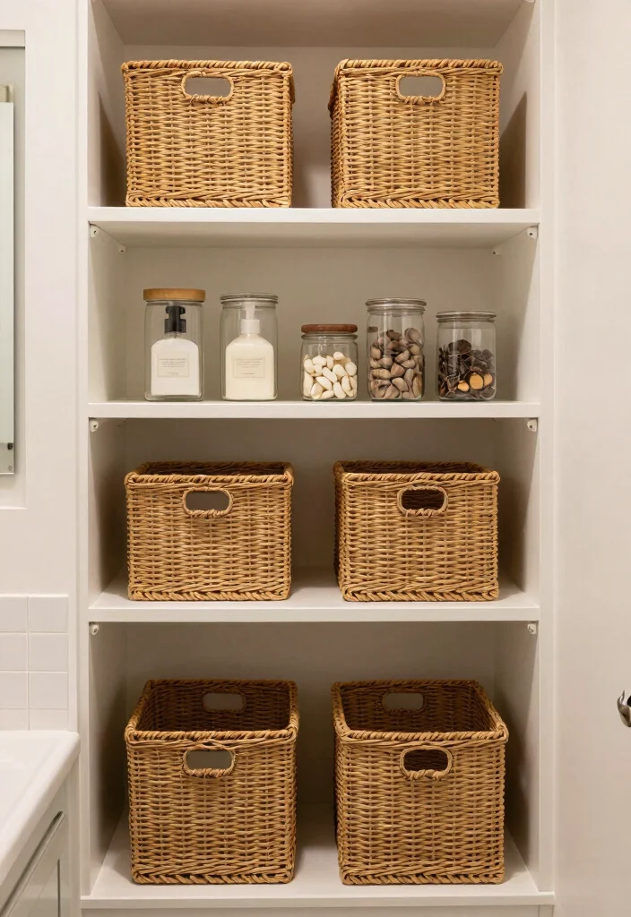 12 Cozy Bathroom Ideas for a Warm Inviting Feel 12. Thoughtful Storage Solutions 0