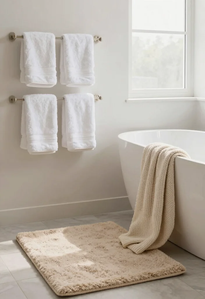 12 Cozy Bathroom Ideas for a Warm Inviting Feel 3. Cozy Textiles 0
