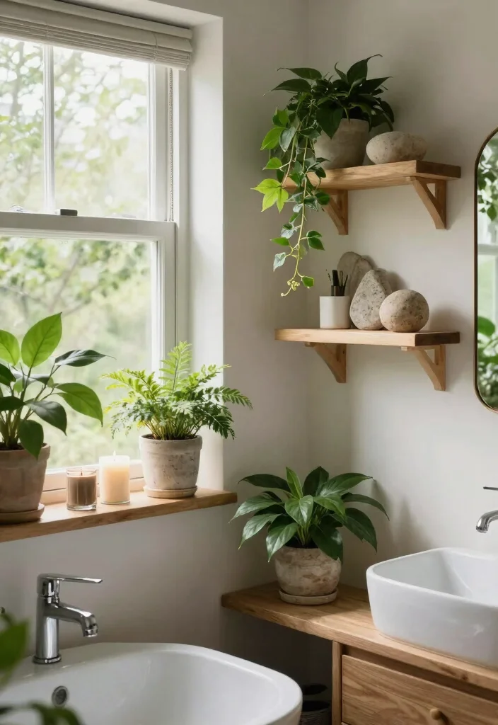 12 Cozy Bathroom Ideas for a Warm Inviting Feel 5. Greenery and Natural Elements 0