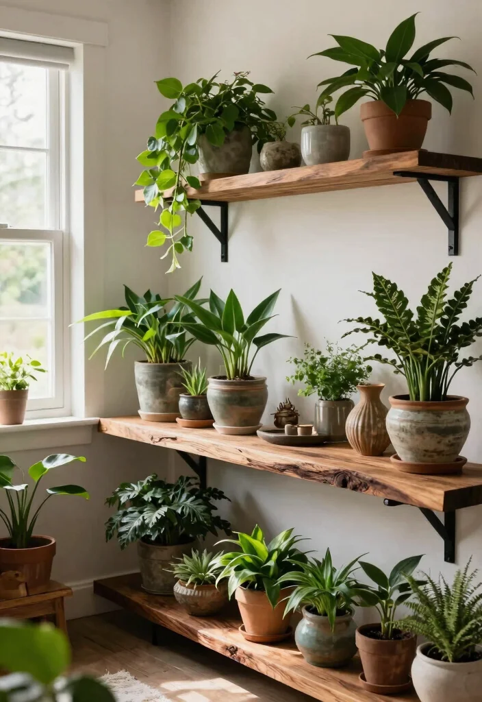 12 Dark Brown Living Room Decorating Ideas with Warmth 5. Natural Elements and Greenery 0