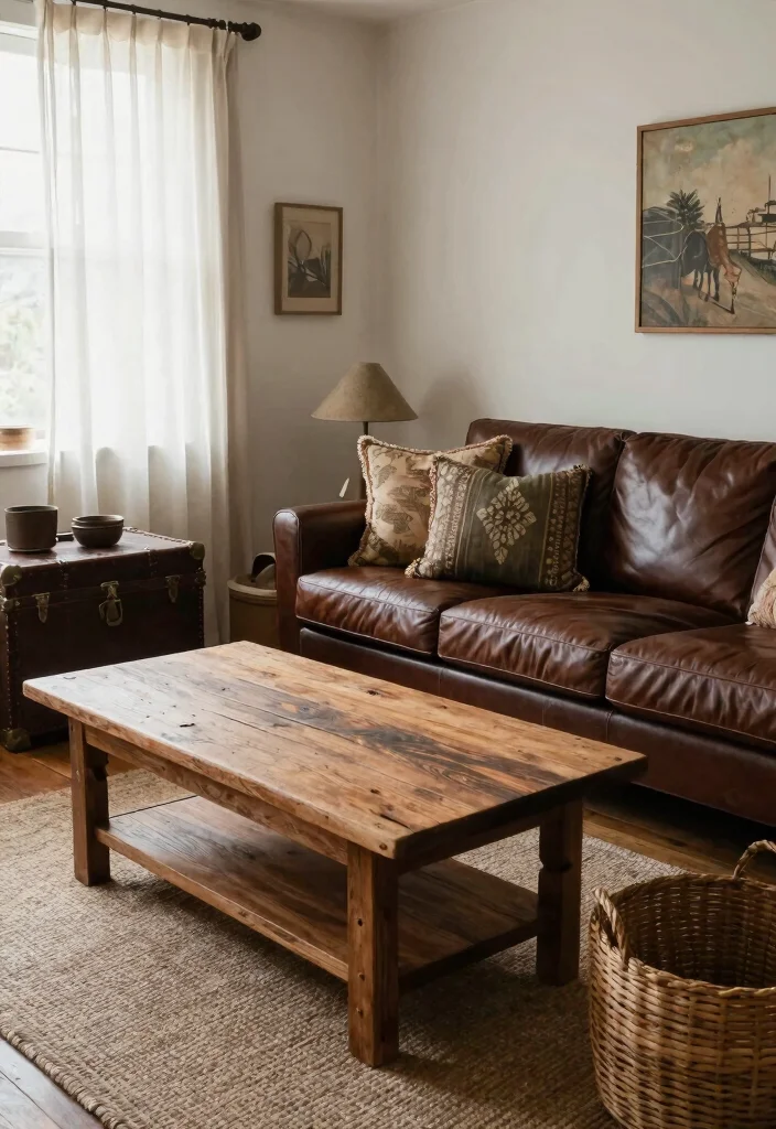 12 Dark Brown Living Room Decorating Ideas with Warmth 7. Rustic Decor Styles 0