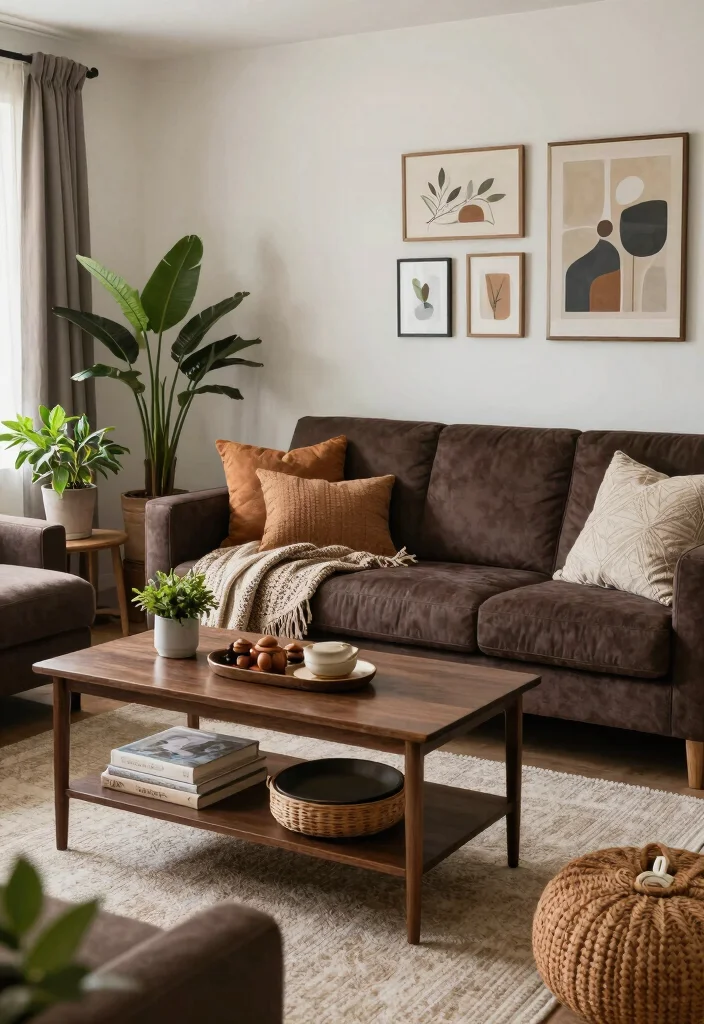 12 Dark Brown Living Room Decorating Ideas with Warmth Conclusion 0