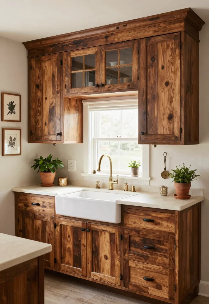 12 Earth Tone Kitchen Ideas with Natural Warmth 36 12 Earth Tone Kitchen Ideas with Natural Warmth 6. Reclaimed Wood Cabinets 0