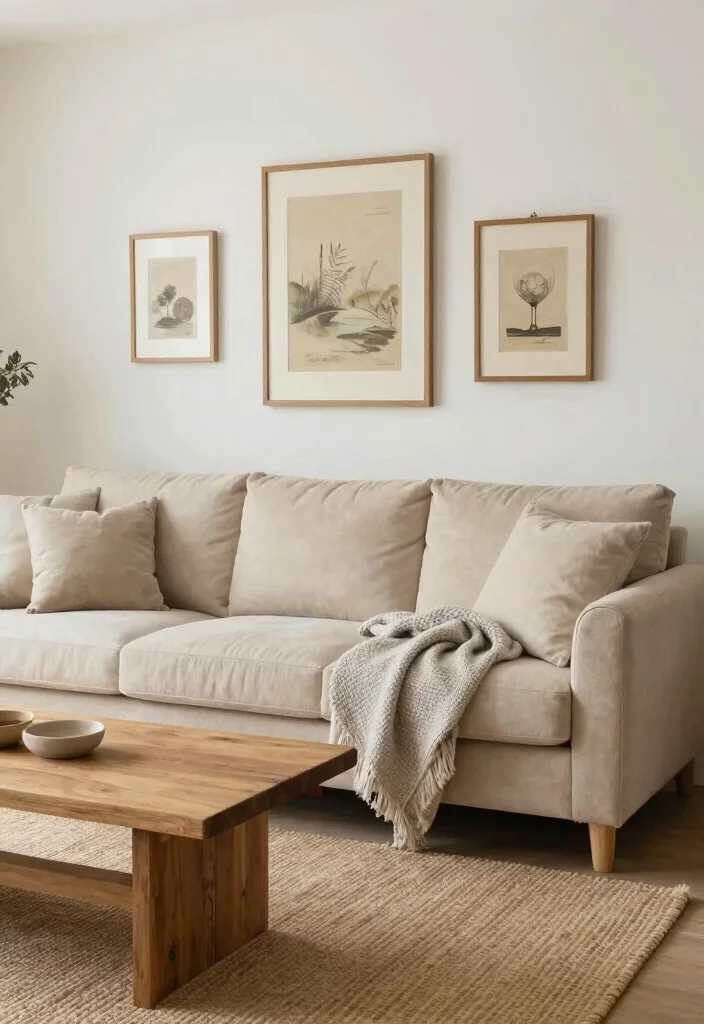 12 Farmstyle Living Room Ideas with Cozy Details 1. Embrace Neutral Tones 0