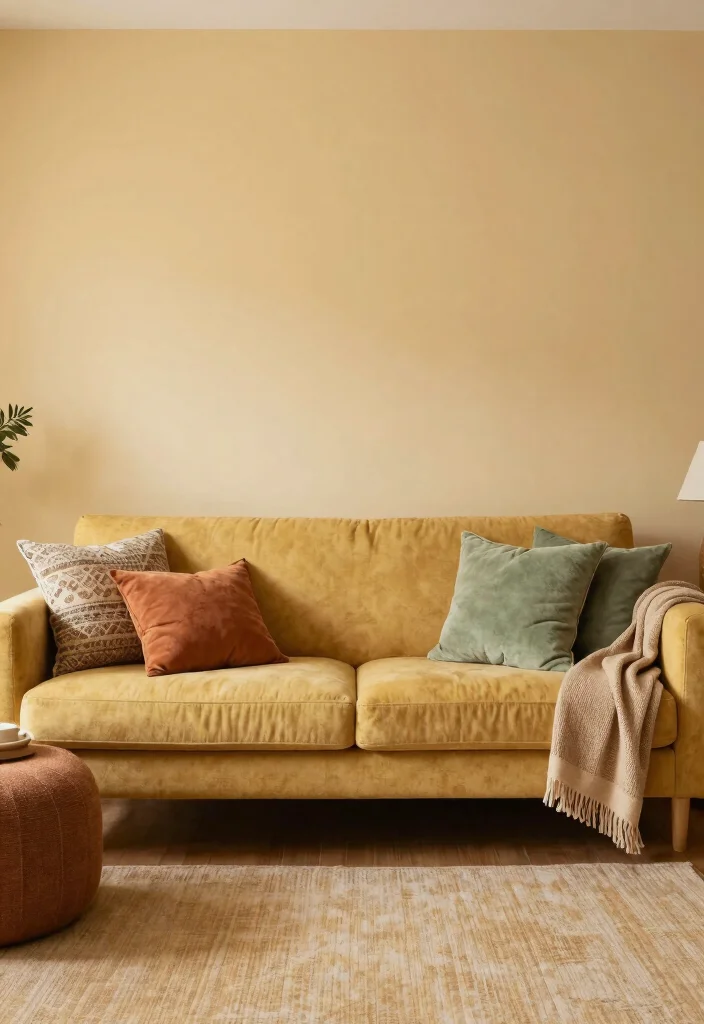 12 Farmstyle Living Room Ideas with Cozy Details 11. Warm Color Palettes 0