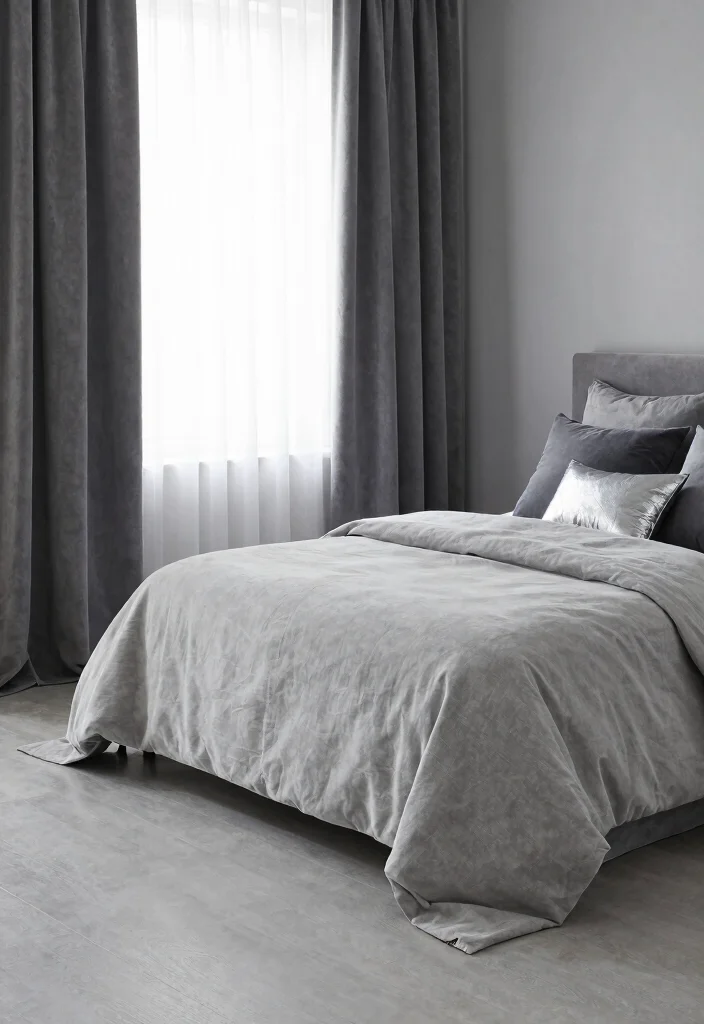 12 Gray Floor Bedroom Ideas for Soft Modern Style 26 12 Gray Floor Bedroom Ideas for Soft Modern Style 6. Gray Floors with Monochromatic Shades 0