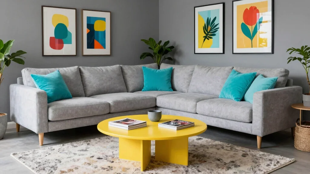 12 Gray Living Room Ideas with a Pop of Color