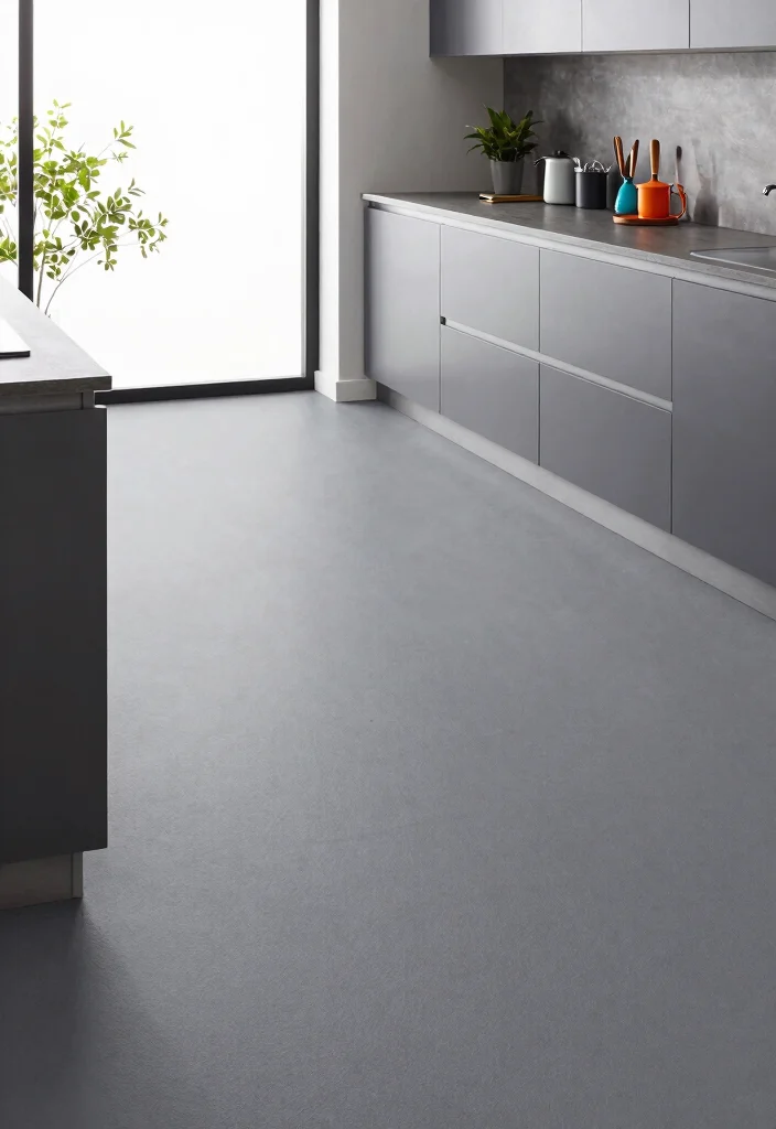 12 Grey Kitchen Flooring Ideas for a Neutral Base 60 12 Grey Kitchen Flooring Ideas for a Neutral Base 10. Contemporary Grey Rubber Flooring 0