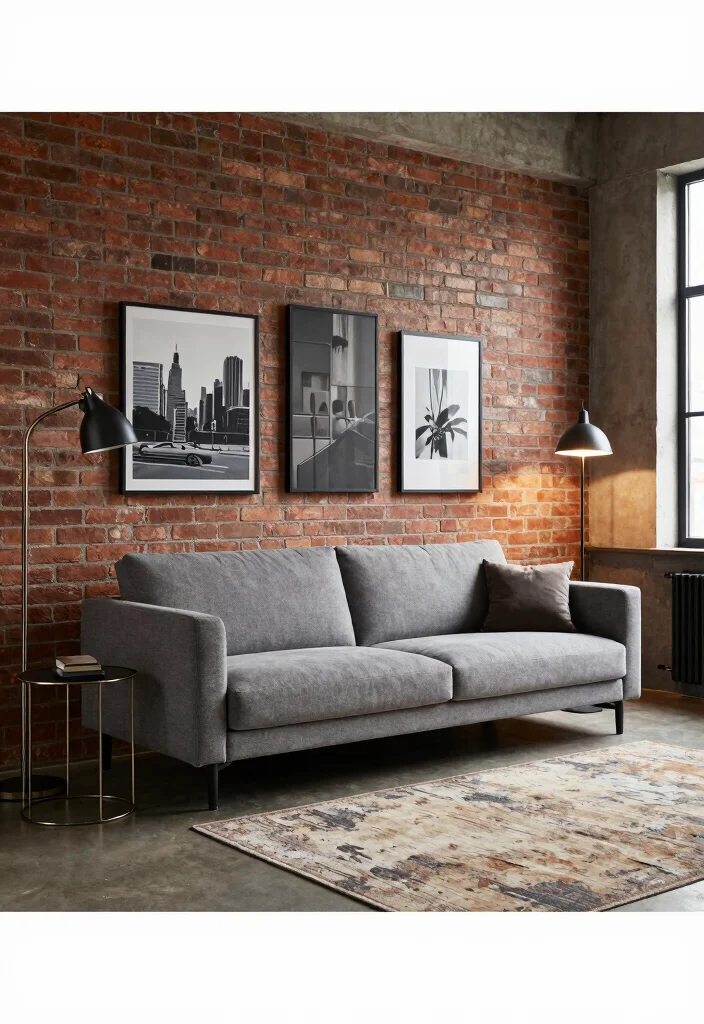 12 Grey Sofa Living Room Ideas for Easy Styling 50 12 Grey Sofa Living Room Ideas for Easy Styling 10. Urban Industrial 0