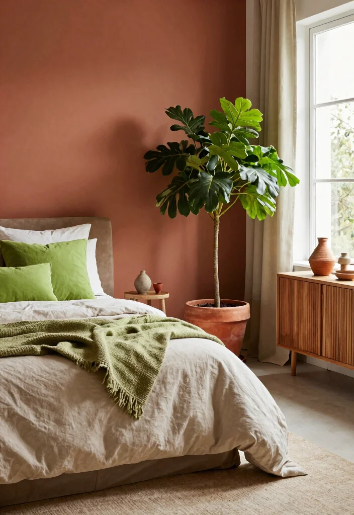12 Indian Bedroom Colour Ideas with Warm Tones 1. Terracotta Dreams 0
