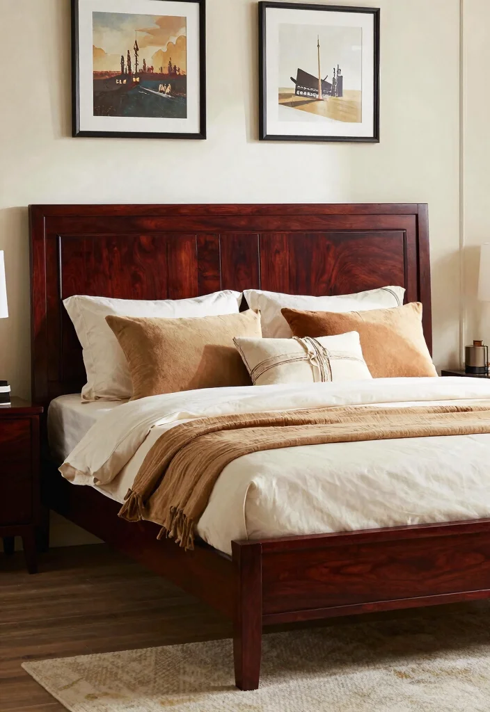 12 Indian Bedroom Colour Ideas with Warm Tones 8. Rich Rosewood 0